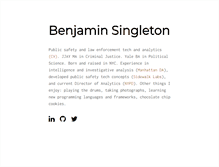 Tablet Screenshot of benjaminsingleton.com